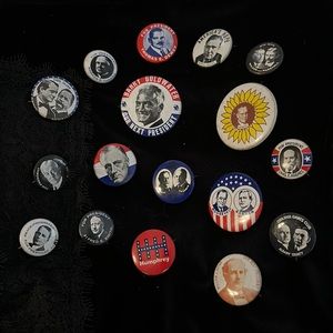 Cracker Barrel Reproduction Political Buttons lot of 17